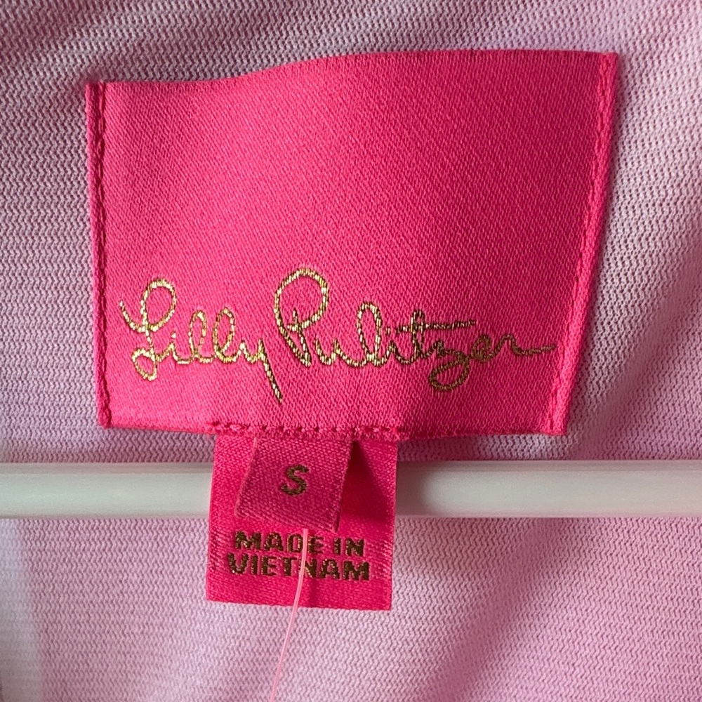 Pink Ruffle V-Neck Dress - Picture 2 of 6